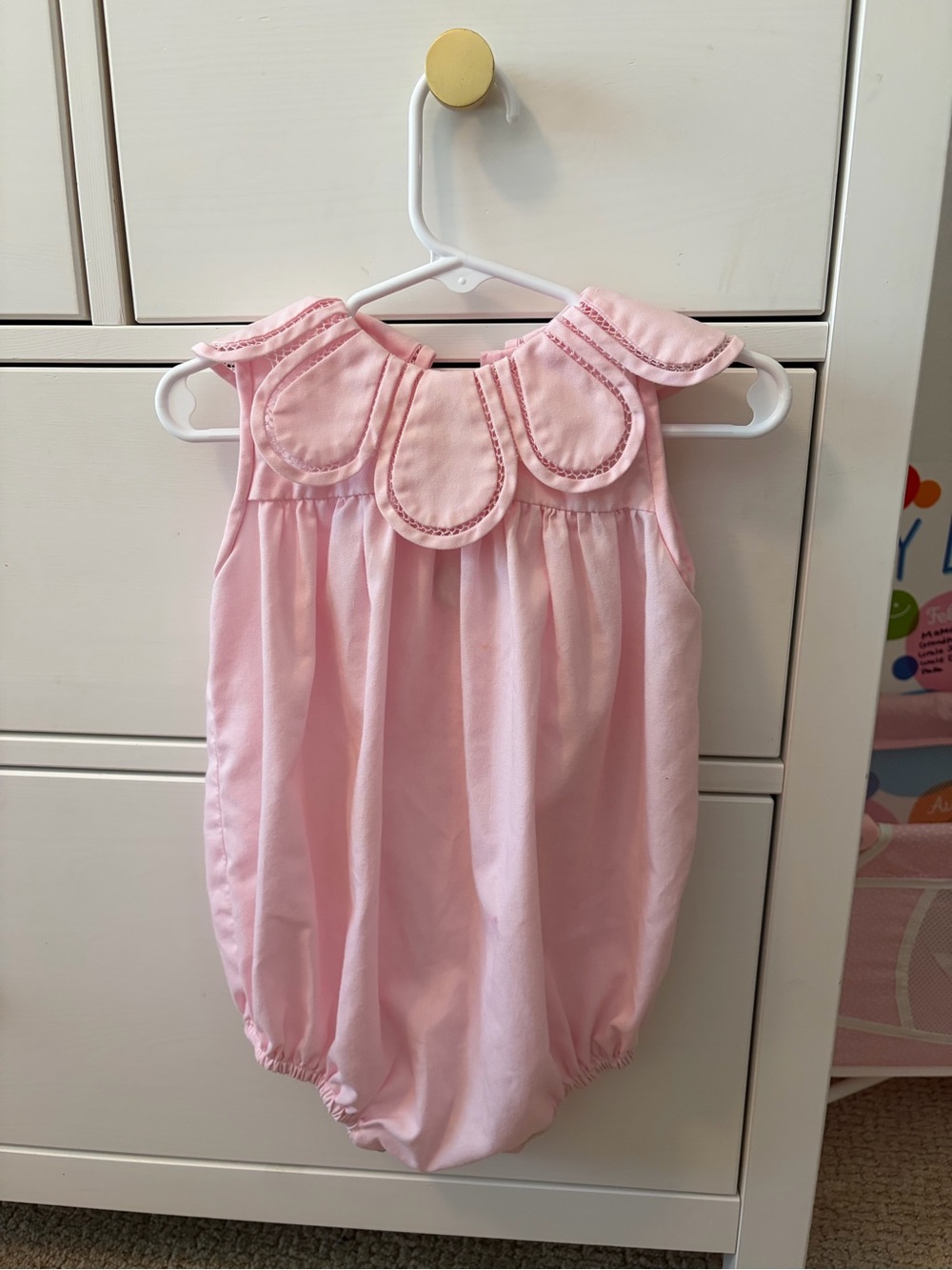 The Proper Peony Pink Bubble Romper Petal Collar 18 Months